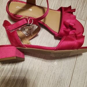 Pink Satin Women Sandals
